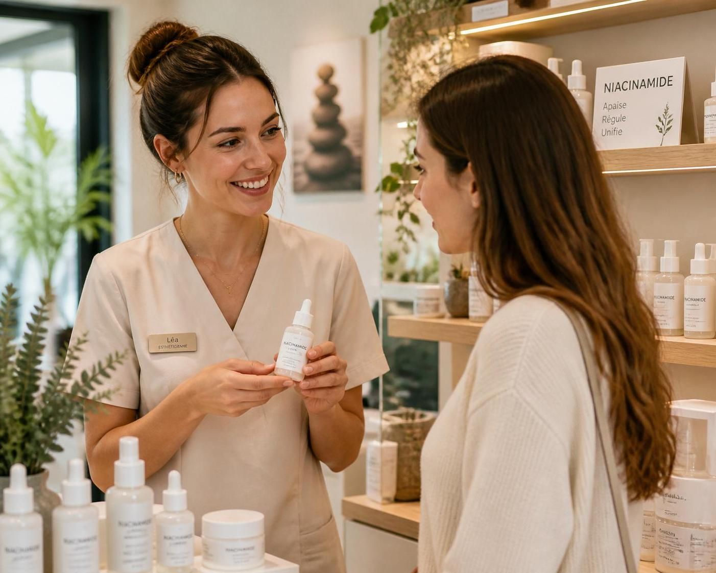 découvrez comment la niacinamide agit en cosmétique et ses nombreux bienfaits pour la peau, notamment l'hydratation, la réduction des imperfections et l'amélioration du teint.